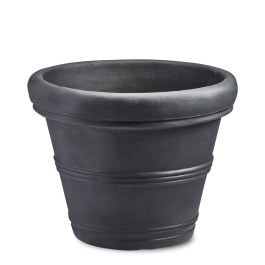 KETER BRUNELLO PLANTERS PLASTIC 14'' BLACK CAVIAR 628011   KETER BRUNELLO ΓΛΑΣΤΡΑ ΠΛΑΣΤΙΚΗ 14'' ΣΕ ΧΡΩΜΑ ΜΑΥΡΟ ΧΑΒΙΑΡΙ 628011